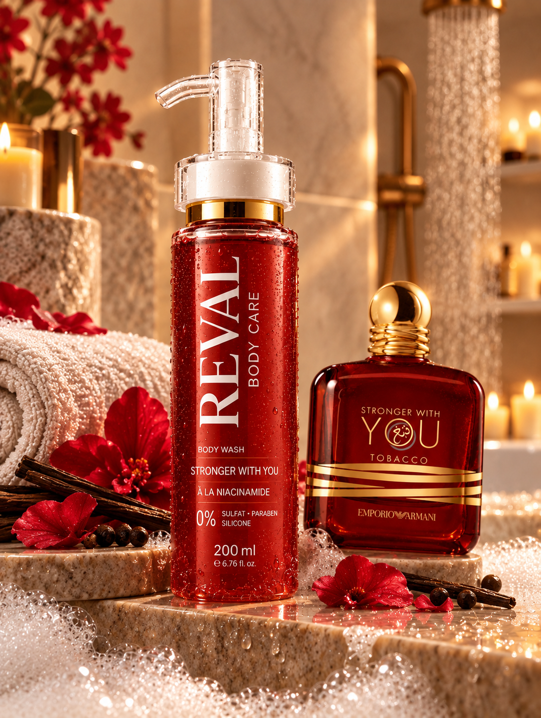REVAL Gel Douche Parfumé -Stronger with you